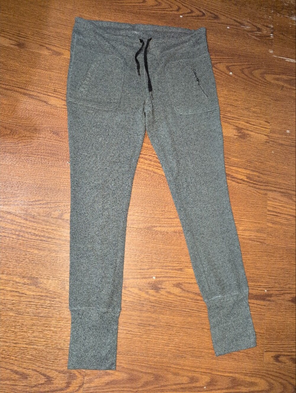 Calvin Klein Performance Woman's Large Ribbed Grey Leggings
